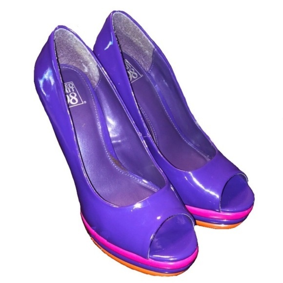 Speed Limit 98 Shoes - Speed Limit 98 Purple High Heel Pumps Sz 9